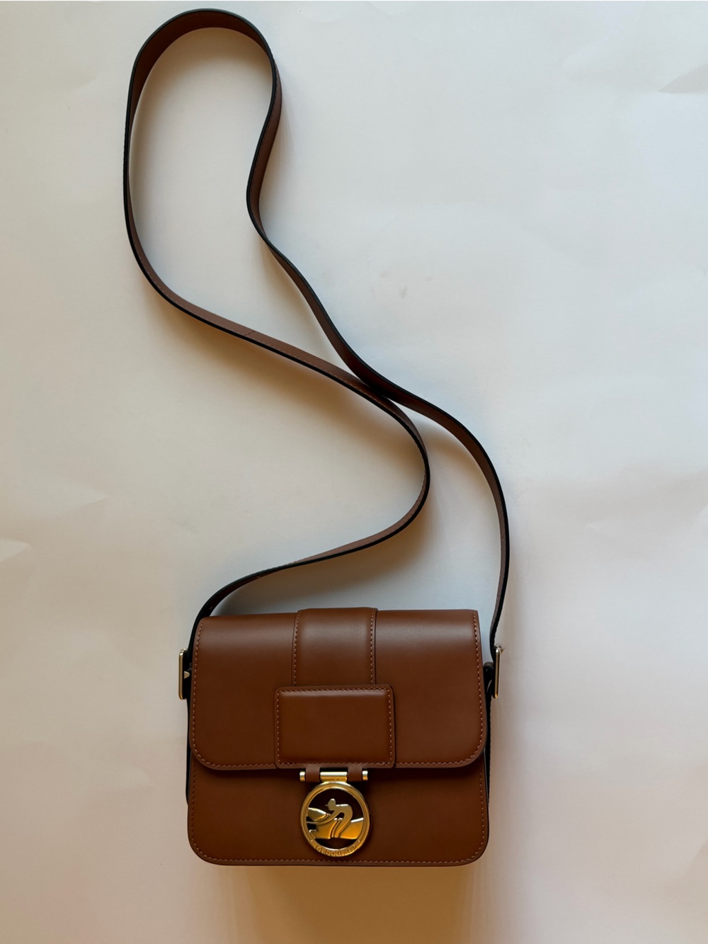 Longchamp Box Trot Crossbody Cognac/Pale Gold - Picture 5 of 16